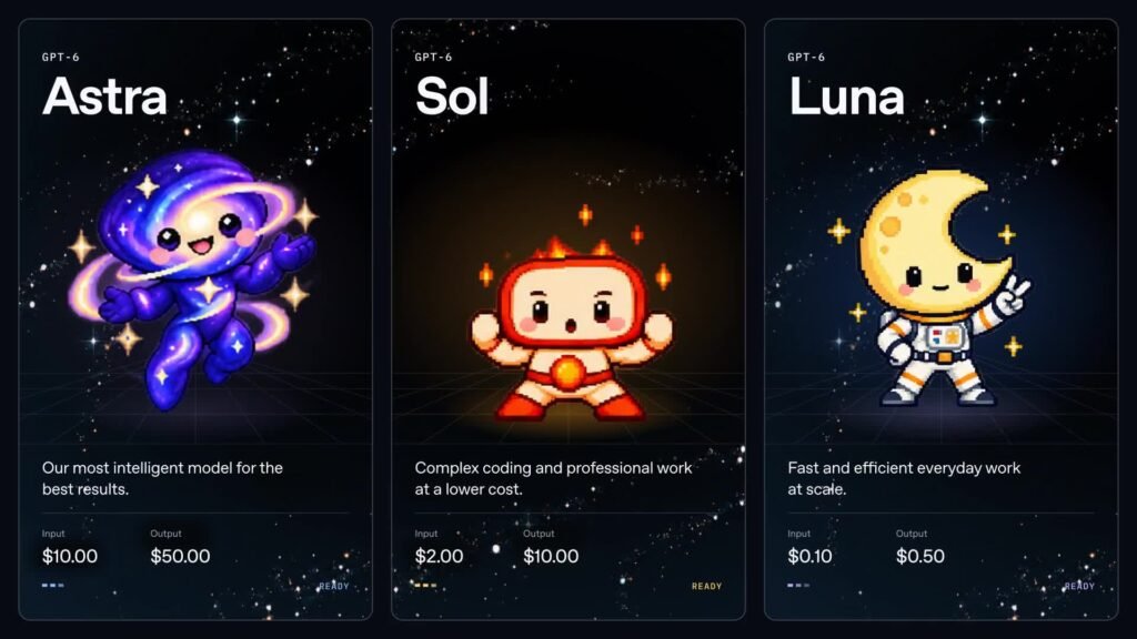 OpenAI lanza GPT-6 Sol y Luna: son más baratos, pero aún no llegan al chat habitual
