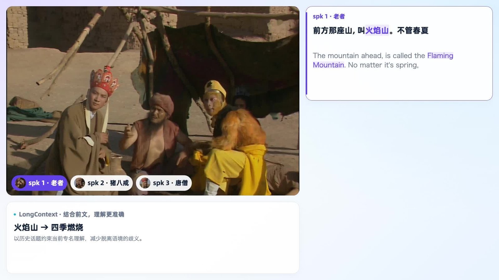 Demostración de traducción de Qwen con contexto de una conversación